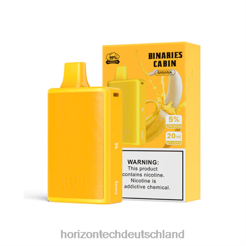 HorizonTech Berlin - HorizonTech Binaries Cabin Einweg 20ml X82D62 Banane