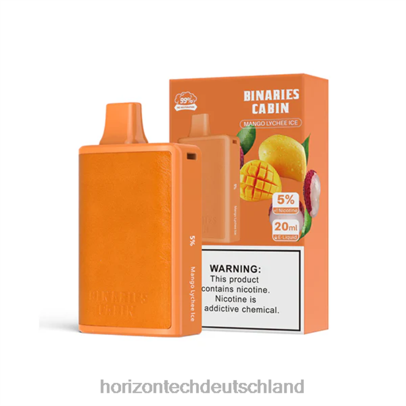 HorizonTech Berlin - HorizonTech Binaries Cabin Einweg 20ml X82D662 Mango-Litschi-Eis