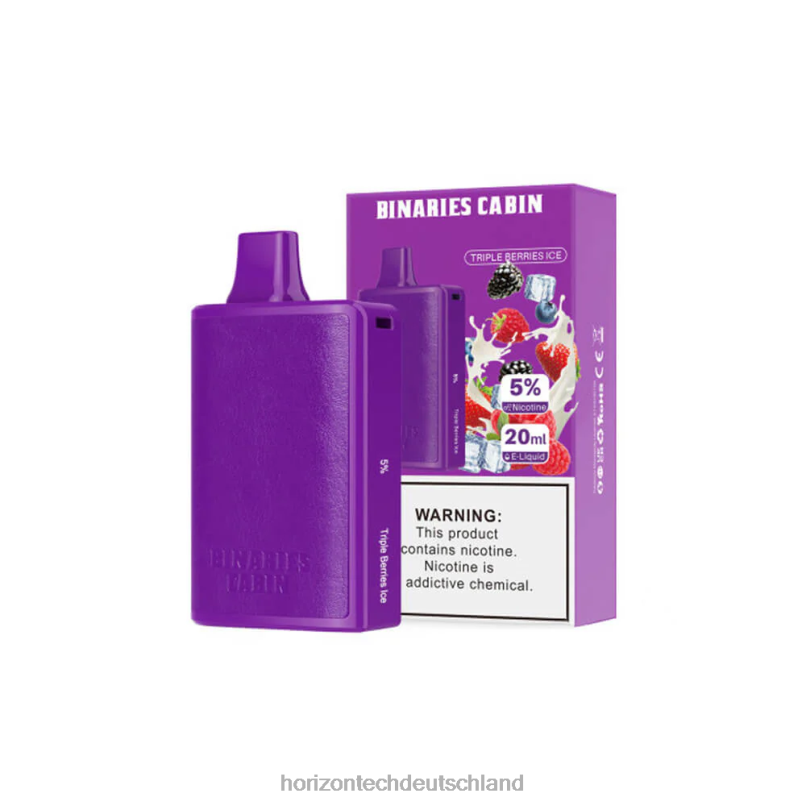 Horizon Tech Vape Coils - HorizonTech Binaries Cabin Einweg 20ml X82D684 Dreifaches Beereneis