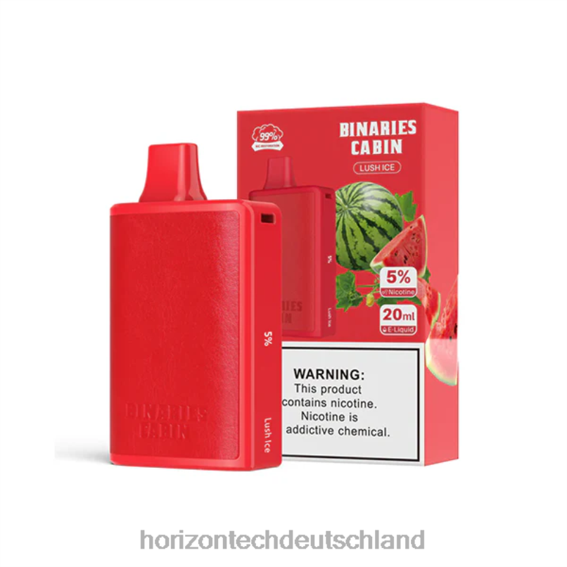 Horizon Tech Vape - HorizonTech Binaries Cabin Einweg 20ml X82D659 üppiges Eis
