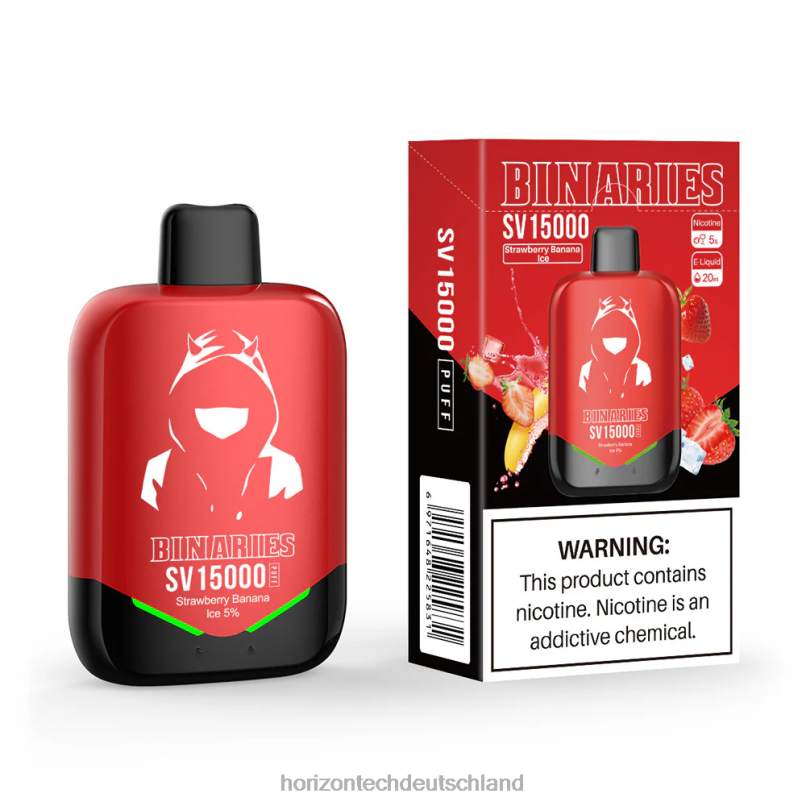HorizonTech Vape Deutschland - HorizonTech Binaries Cabin Einweg-Sv X82D693 Erdbeer-Bananen-Eis