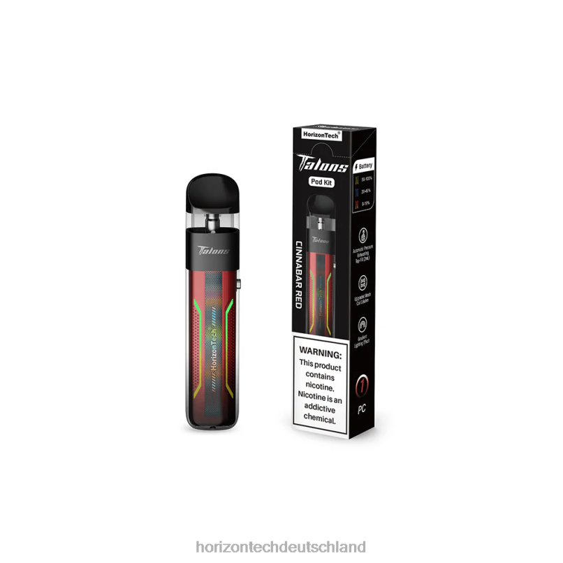 HorizonTech Vape - HorizonTech Talons Pod-System X82D6198 Zinnoberrot