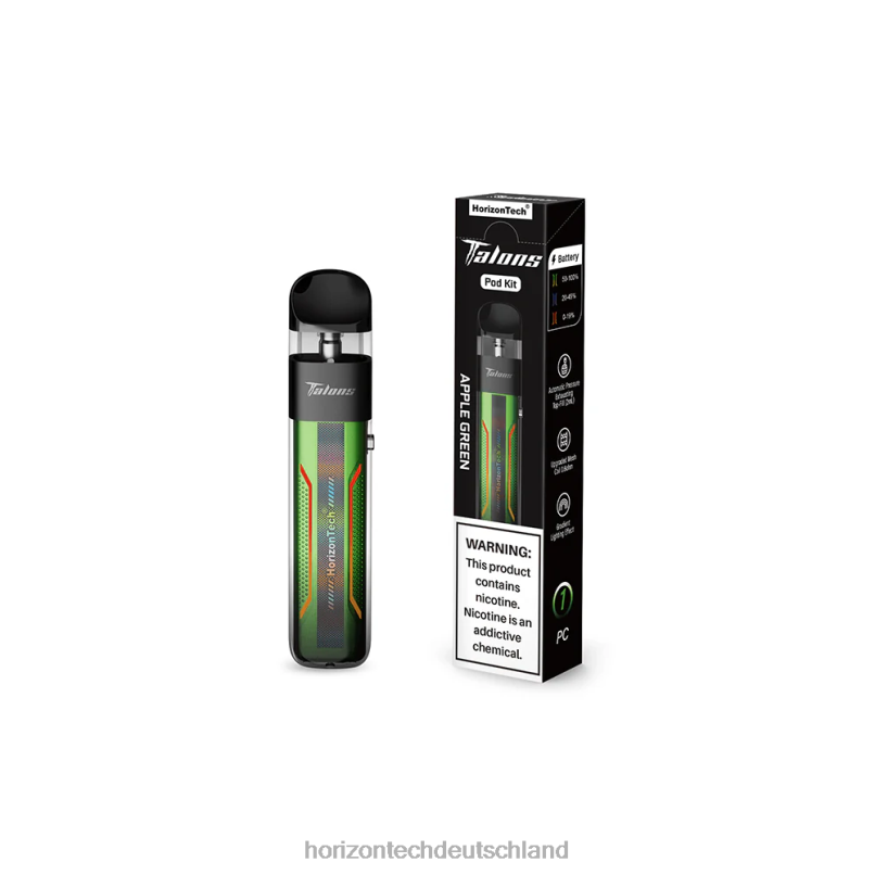 Horizon Tech Vape Tank - HorizonTech Talons Pod-System X82D6197 Apfelgrün
