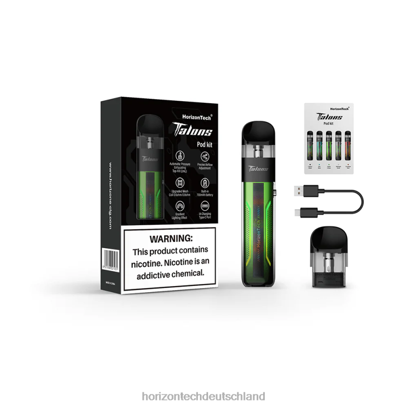 Horizon Tech Vape - HorizonTech Talons Starter-Kit X82D6201 Apfelgrün